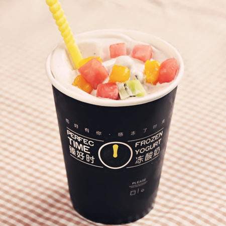 臻好时冻酸奶产品 门店图片