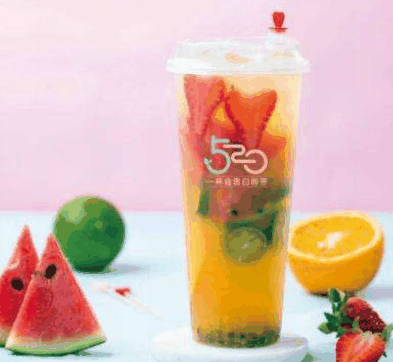 520奶茶小吃品牌logo