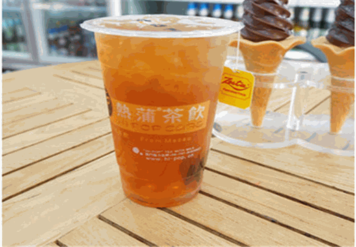 热蒲奶茶产品 门店图片