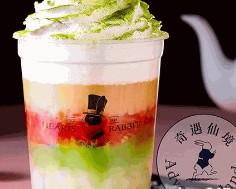 红桃兔奶茶产品 门店图片