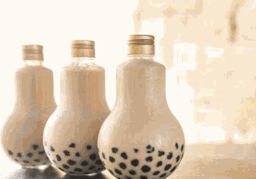 电灯泡奶茶产品 门店图片