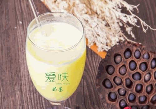 爱味奶茶产品 门店图片