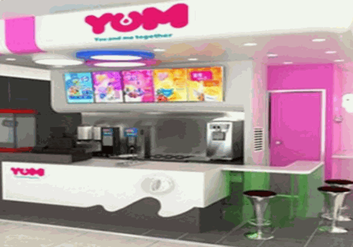 YUM酸奶冰淇淋产品 门店图片