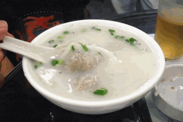 正宗道滘肉丸粥