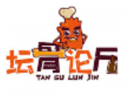 坛骨论斤排骨品牌logo
