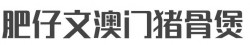 肥仔文澳门猪骨煲加盟