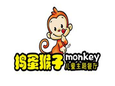 捣蛋猴子儿童主题餐厅品牌logo
