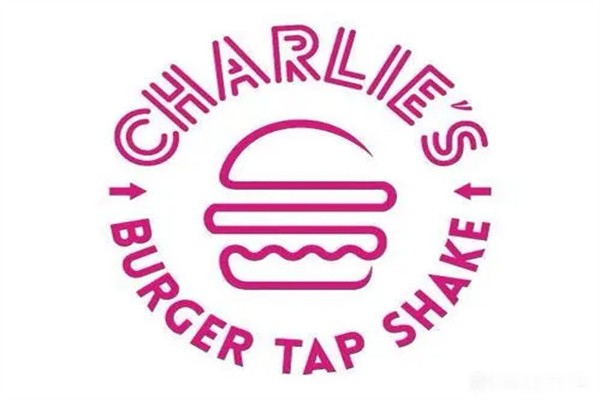 CHARLIES粉红汉堡品牌logo
