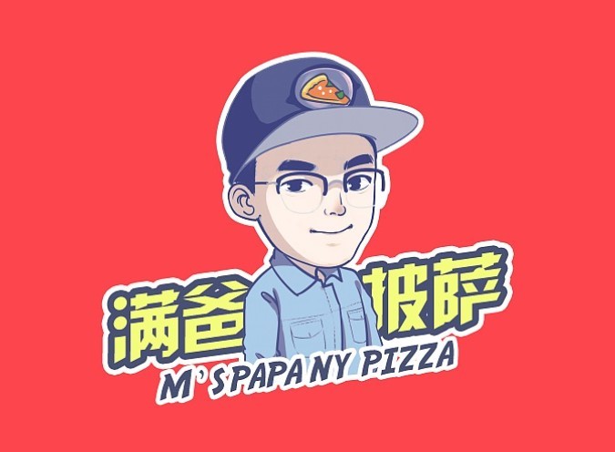 满爸纽约披萨品牌logo
