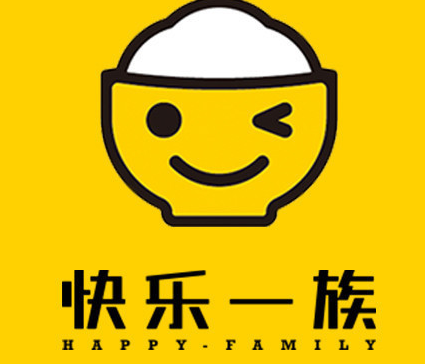 快乐一族中式快餐品牌logo