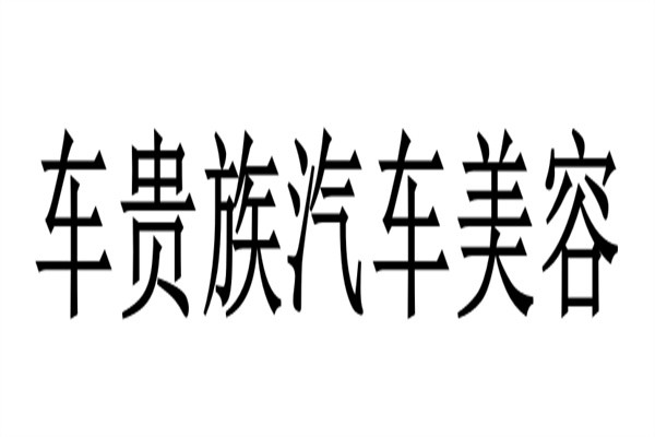 车贵族汽车美容加盟