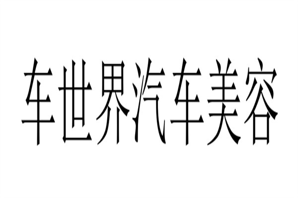 车世界汽车美容加盟