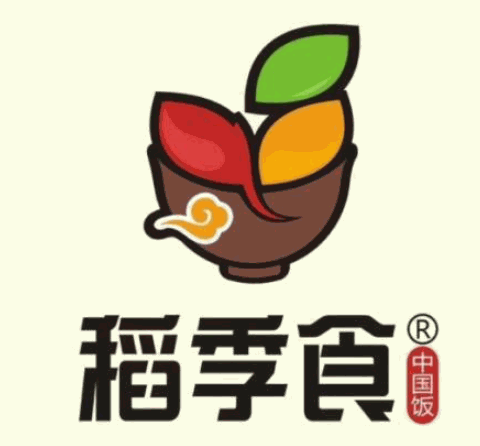 稻季食主题米饭品牌logo