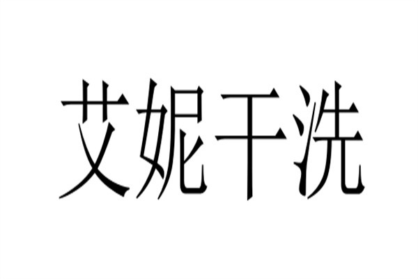 艾妮干洗品牌logo