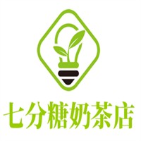 七分糖奶茶店品牌logo