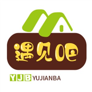 遇见吧奶茶品牌logo