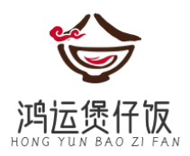 鸿运煲仔饭品牌logo