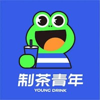 制茶青年奶茶品牌logo