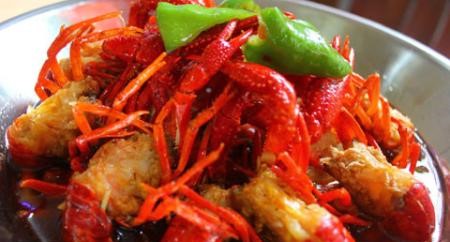 夜小红炒虾尾
