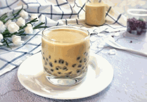 蜜豆奶茶