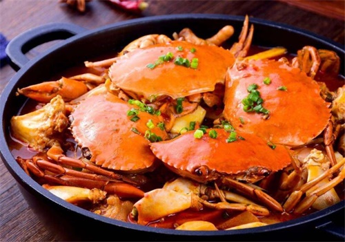 金胖肉蟹煲