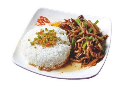 一口吃快餐
