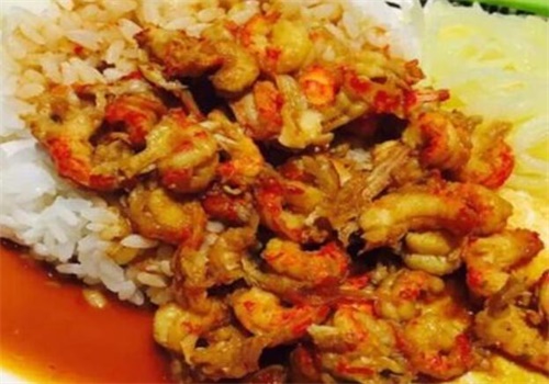 老蝦公烧汁虾米饭