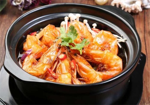 老蝦公烧汁虾米饭