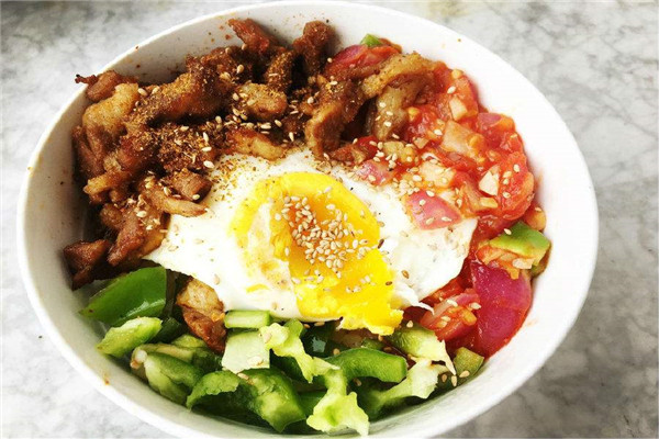 炊事班脆皮鸡烤肉饭