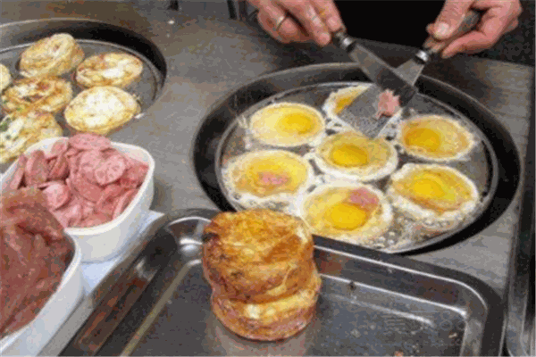 中式鸡蛋汉堡