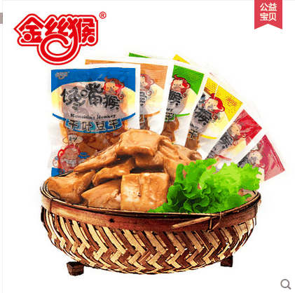 馋嘴猴豆干产品 门店图片