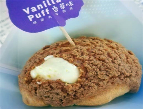 绿皮火车泡芙产品 门店图片