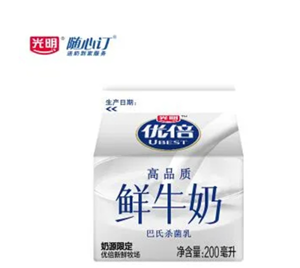 光明牛奶随心订产品 门店图片