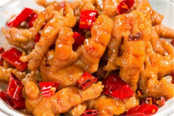 麻辣脱骨鸡爪产品 门店图片