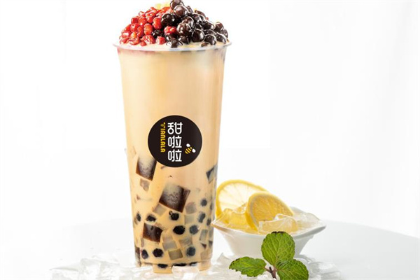 甜啦啦奶茶产品 门店图片