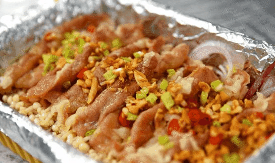 辣悟锡纸烤肉饭