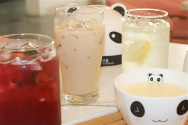 熊猫恋人奶茶产品 门店图片