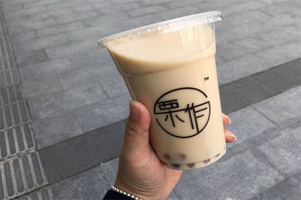 栗作奶茶店产品 门店图片