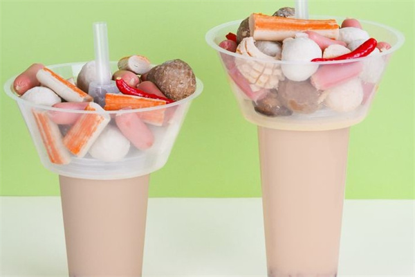 行走的奶茶火锅杯产品 门店图片