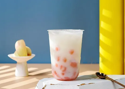 撞色奶茶店