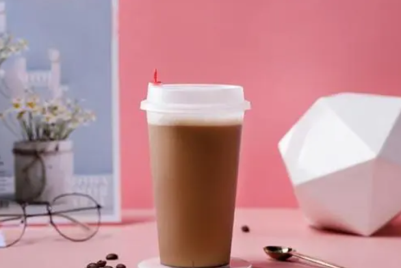 撞色奶茶店