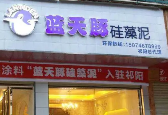 一个蓝天豚硅藻泥店大概多少钱？优势详情