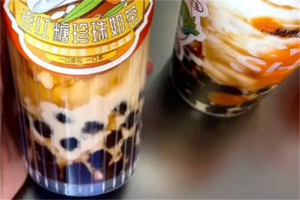 老红糖珍珠奶茶产品 门店图片