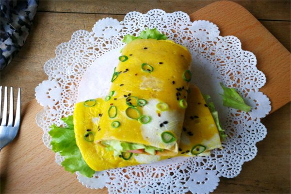 两个鸡蛋煎饼