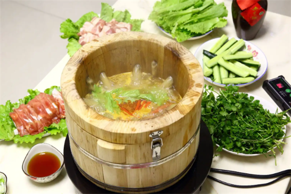 木桶喷泉火锅产品 门店图片