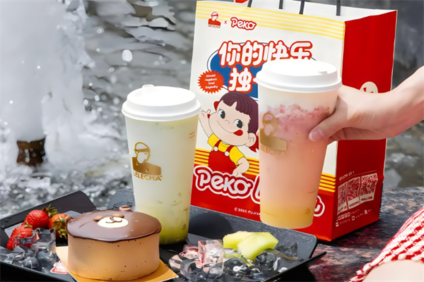 不二家奶茶产品 门店图片