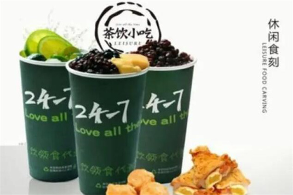 24-7奶茶产品 门店图片