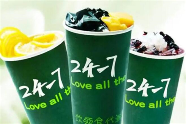24-7奶茶产品 门店图片
