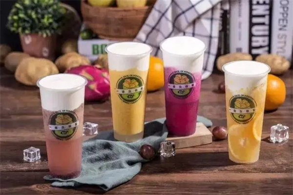 一袋马铃薯奶茶产品 门店图片