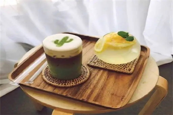 仙人掌奶茶产品 门店图片